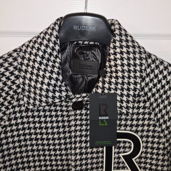 RUDSAK Houndstooth Wool Coat - Picture 2 of 11